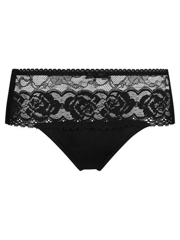 Playtex PLAYTEX RCS FLOWER ELEGANCE MIDI BRIEF - Dámske čipkované nohavičky - čierna