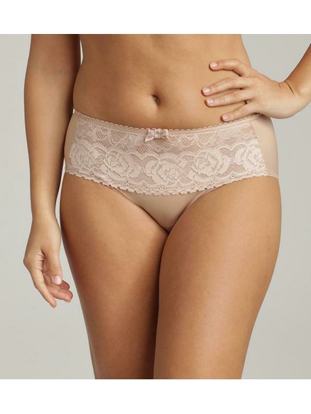 Playtex PLAYTEX RCS FLOWER ELEGANCE MIDI BRIEF - Dámske čipkované nohavičky - telová