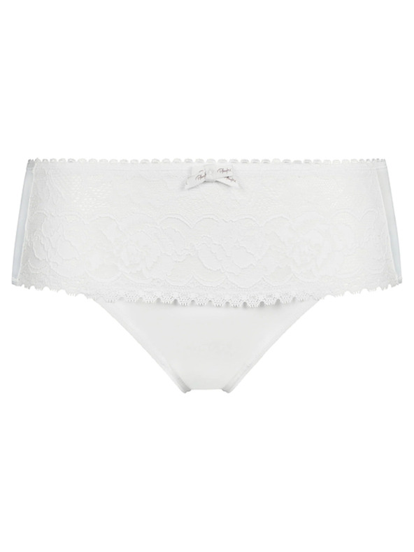 Playtex PLAYTEX RCS FLOWER ELEGANCE MIDI BRIEF - Dámske čipkované nohavičky - biela