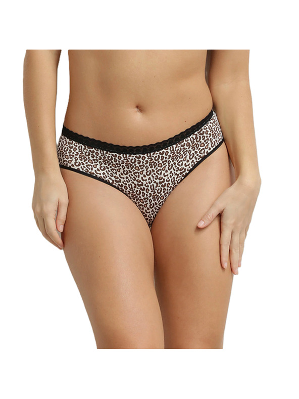 DIM DIM DAILY MICRO SLIP - Dámske nohavičky - čierna - biela