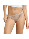 DIM DIM LES POCKETS COTTON SLIP 3x - Dámske bavlnené nohavičky 3 ks - biela - svetlo hnedá - čierna