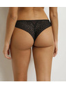 DIM DIM DAILY DENTELLE THONG - Dámska krajková tanga - čierna