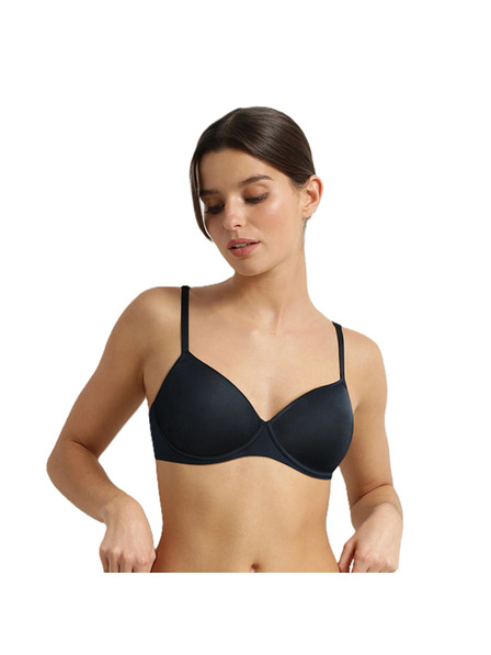 DIM DIM INVISIBLE WIRELESS PADDED BRA - Dámska hladká podprsenka bez kostíc - čierna