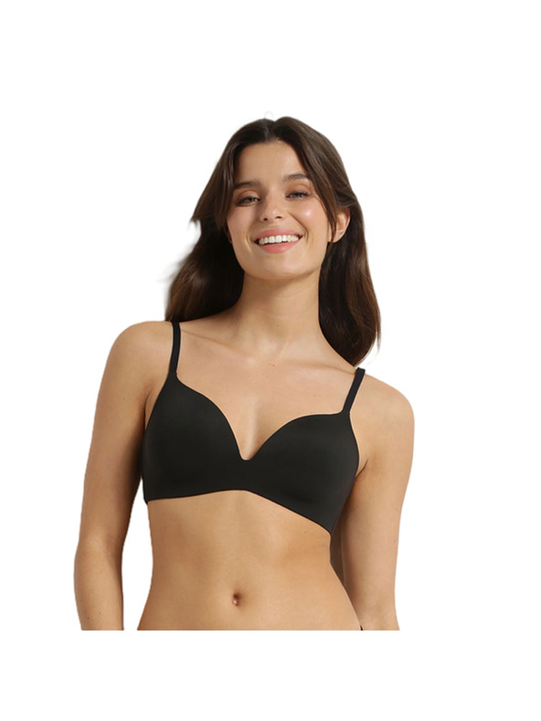 DIM DIM INVISIBLE WIRELESS PADDED BRA - Dámska podprsenka bez kostíc - čierna