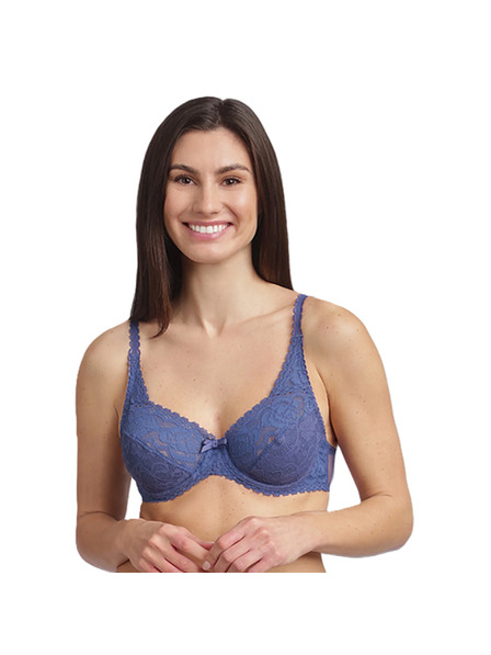 Playtex PLAYTEX RCS FLOWER ELEGANCE UNDERWIRE BRA - Dámska krajková podprsenka s kosticou - svetlo modrá