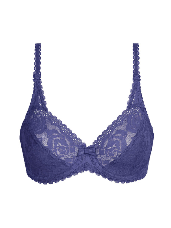 Playtex PLAYTEX RCS FLOWER ELEGANCE UNDERWIRE BRA - Dámska krajková podprsenka s kosticou - svetlo modrá