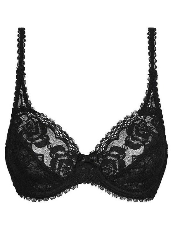 Playtex PLAYTEX RCS FLOWER ELEGANCE UNDERWIRE BRA - Dámska krajková podprsenka s kosticou - čierna