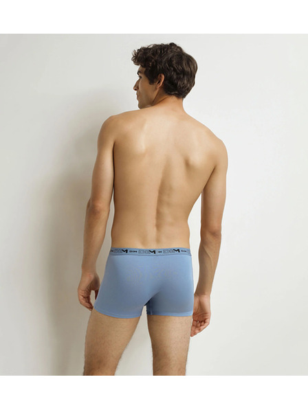 DIM DIM GOTS COTTON STRETCH BOXER 3x - Pánske boxerky z bio bavlny 3ks - šedá - modrá - čierna
