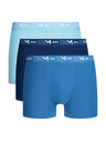DIM DIM COTTON STRETCH BOXER 3x - Pánske boxerky 3 ks - svetlo modrá - tmavo modrá
