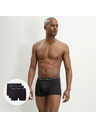 DIM DIM COTTON STRETCH BOXER 3x - Pánske boxerky 3 ks - čierna