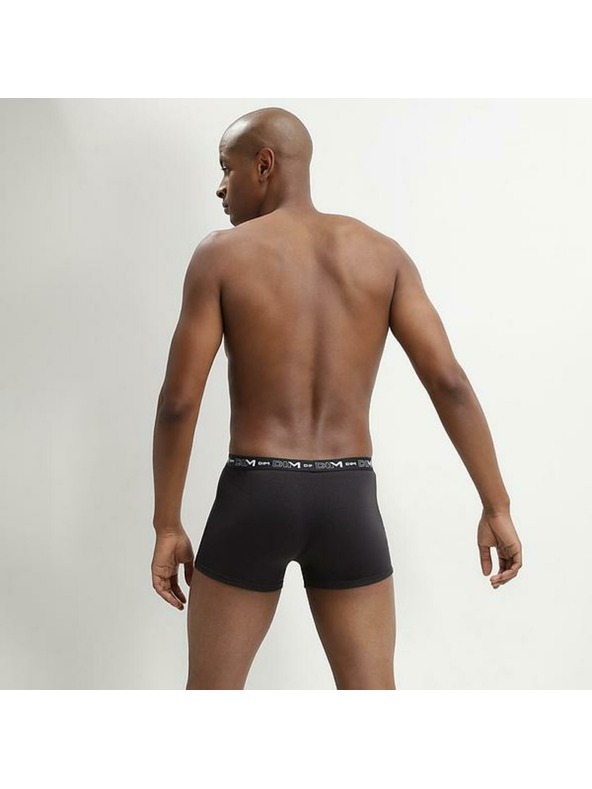 DIM DIM COTTON STRETCH BOXER 3x - Pánske boxerky 3 ks - čierna