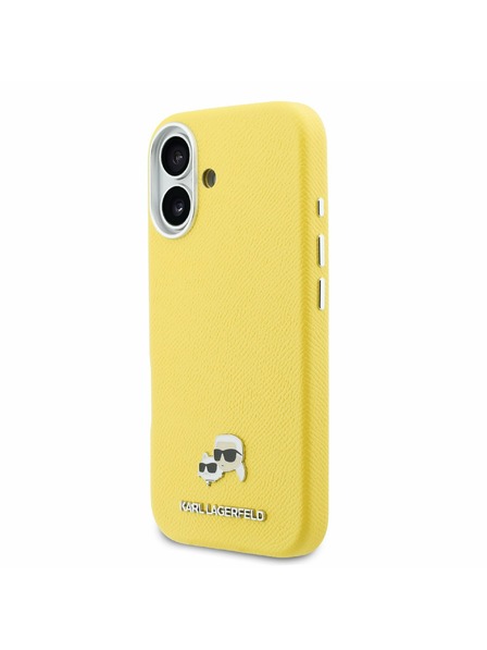 Karl Lagerfeld Karl Lagerfeld PU Karl and Choupette Heads Pins MagSafe Zadný kryt pre iPhone 17 Yellow
