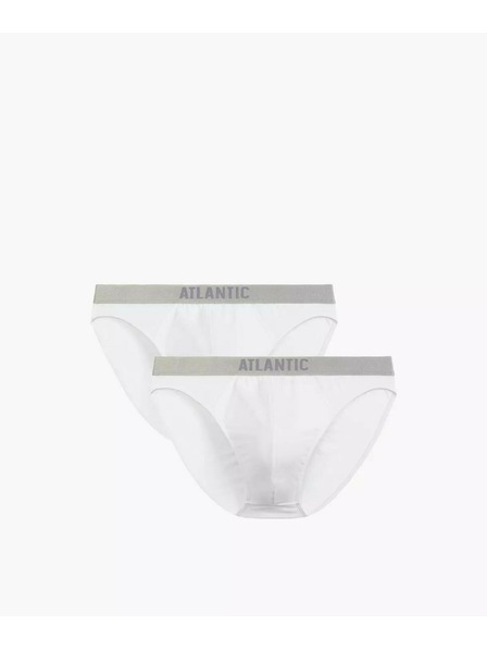 Atlantic Pánske priliehavé boxerky ATLANTIC - biele