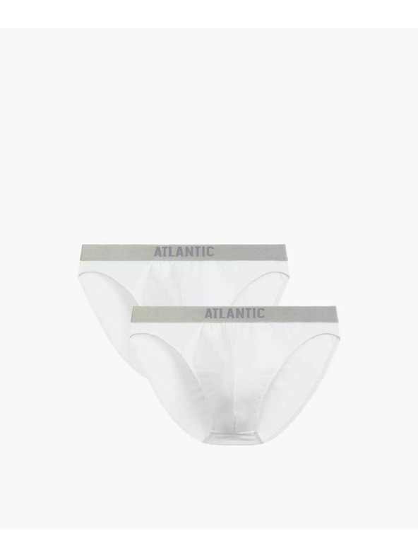 Atlantic Pánske priliehavé boxerky ATLANTIC - biele