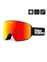 Horsefeathers Snowboardové okuliare Lynx - black/mirror red