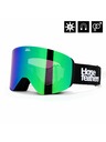 Horsefeathers Snowboardové okuliare Colt - black/mirror green