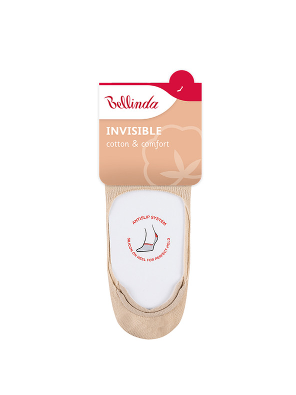 Bellinda INVISIBLE SOCKS - Neviditeľné ponožky vhodné do sneaker topánok - béžová