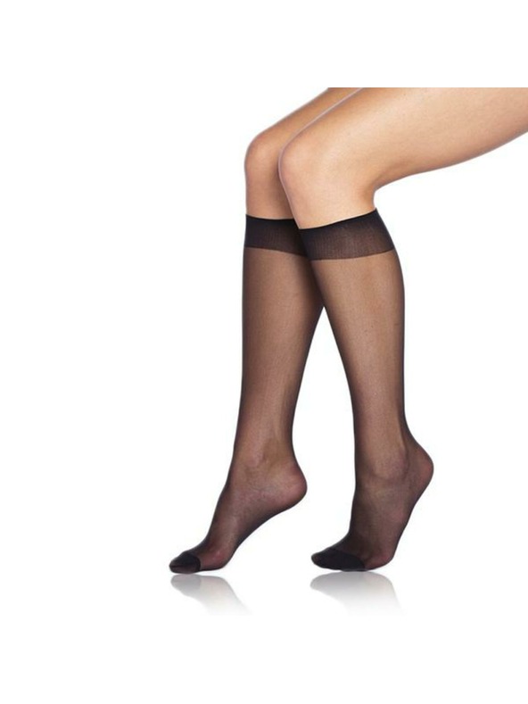 Bellinda DIE PASST KNEE-HIGHS 20 DEN - Dámske matné silónkové podkolienky - čierna