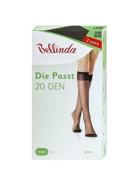 Bellinda DIE PASST KNEE-HIGHS 20 DEN - Dámske matné silónkové podkolienky - čierna