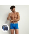 DIM DIM SPORT MICROFIBRE BOXER 3x - Pánske športové boxerky 3 ks - čierna - modrá