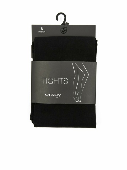 Orsay Čierne dámske silonky 90 DEN ORSAY