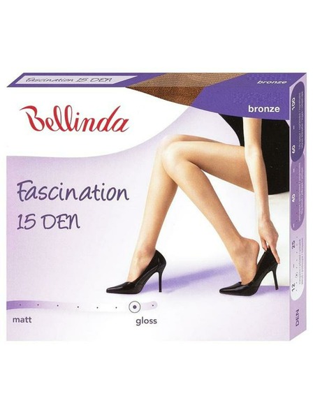 Bellinda Bronzové lesklé pančuchy Bellinda FASCINATION