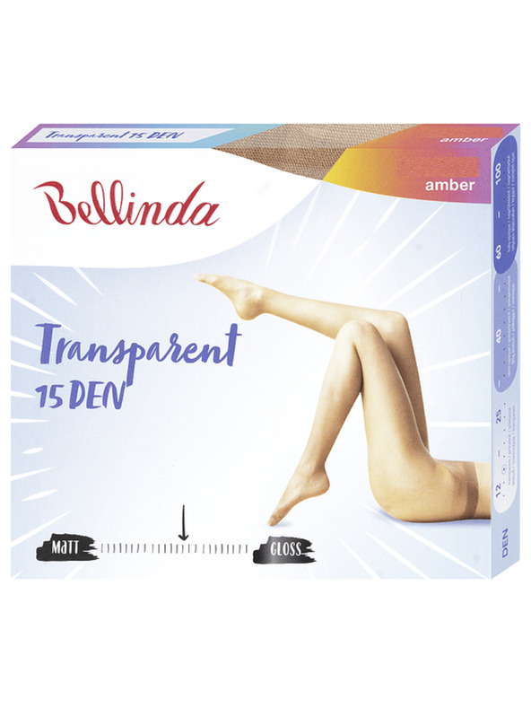 Bellinda Bellinda TRANSPARENT pančuchy bez zosilneného sedu