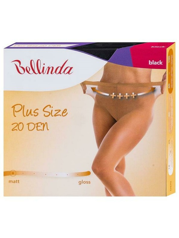 Bellinda Čierne pančuchy Bellinda PLUS SIZE 20 DEN