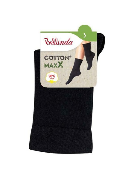 Bellinda Čierne dámske ponožky Bellinda COTTON MAXX LADIES SOCKS