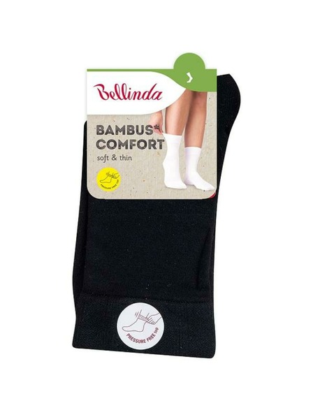 Bellinda Čierne dámske nohavičky Bellinda BAMBUS COMFORT SOCKS