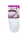 Bellinda Biele dámske bodkované hodvábne ponožky Bellinda TRENDY SOCKS