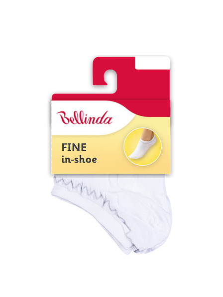 Bellinda Biele dámske ponožky Bellinda FINE IN-SHOE SOCKS