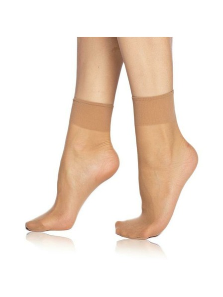 Bellinda Súprava dvoch párov matných hodvábnych ponožiek telovej farby Bellinda DIE PASST SOCKS