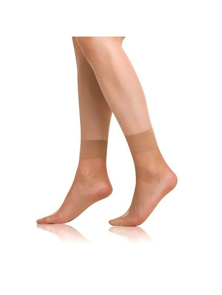 Bellinda Súprava dvoch párov matných hodvábnych ponožiek telovej farby Bellinda DIE PASST SOCKS