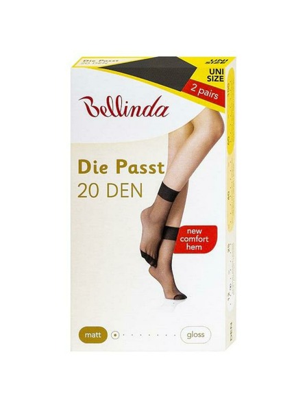 Bellinda Súprava dvoch párov matných hodvábnych ponožiek v čiernej farbe Bellinda DIE PASST SOCKS
