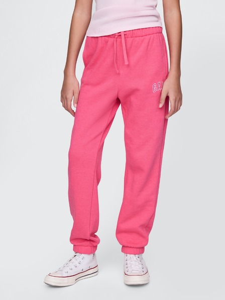 GAP Detské tepláky fleece logo army GAP