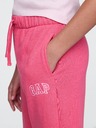 GAP Detské tepláky fleece logo army GAP