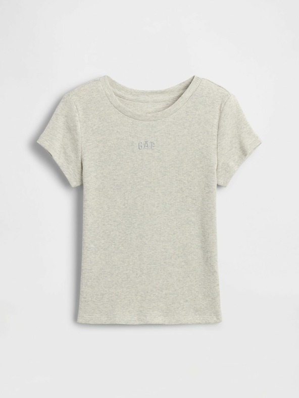 GAP Detské rebrované tričko s logom GAP