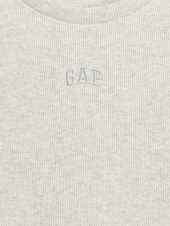 GAP Detské rebrované tričko s logom GAP