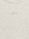 GAP Detské rebrované tričko s logom GAP