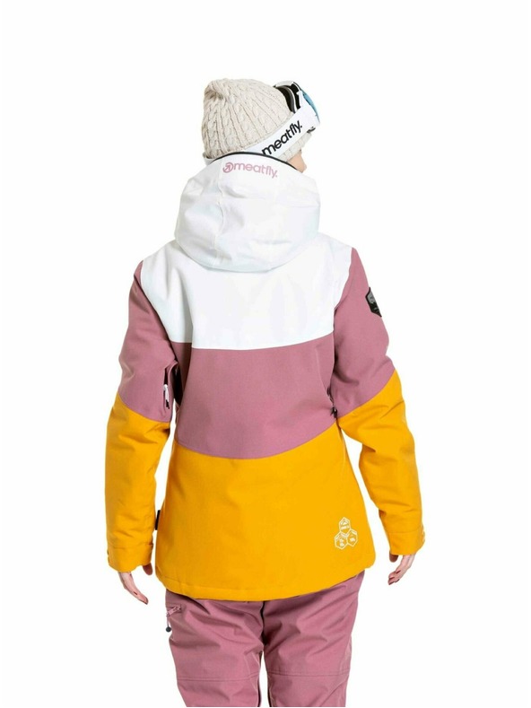 Meatfly Meatfly dámska SNB & SKI bunda Kirsten White / Sunflower