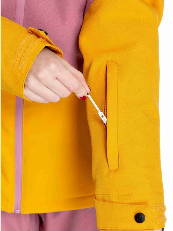 Meatfly Meatfly dámska SNB & SKI bunda Kirsten White / Sunflower