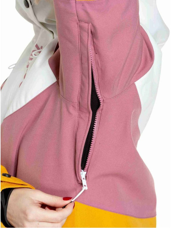 Meatfly Meatfly dámska SNB & SKI bunda Kirsten White / Sunflower