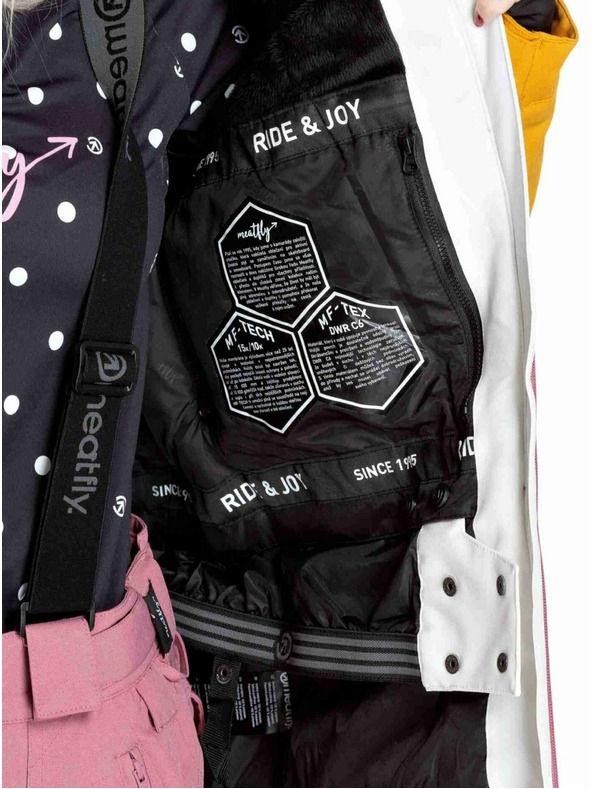 Meatfly Meatfly dámska SNB & SKI bunda Kirsten White / Sunflower