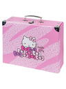 BAAGL  BAAGL Skladací školský kufrík Hello Kitty Sweet Leopard s kovaním