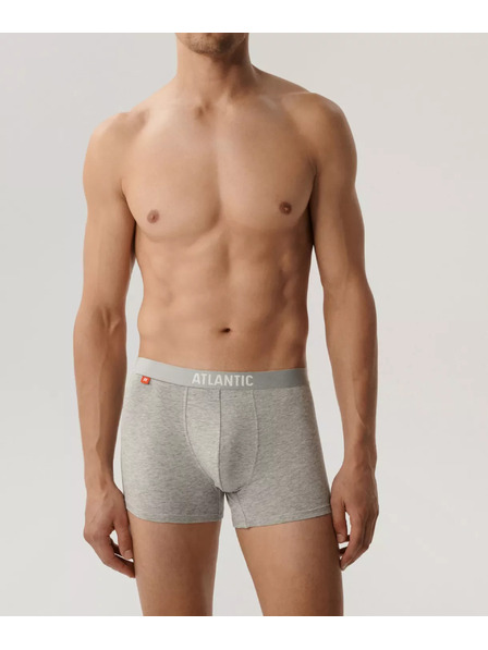 Atlantic 3-PACK Boxerky sivé a čierne
