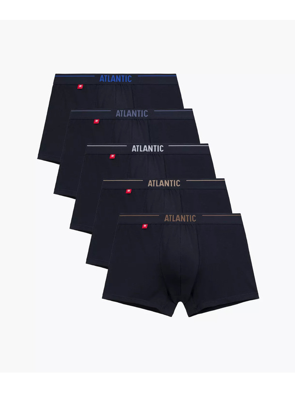 Atlantic 5-PACK Boxerky čierne