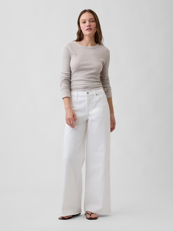 GAP Džínsy Mid Rise wide-leg GAP