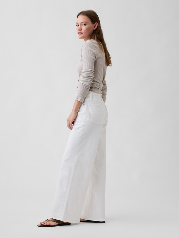 GAP Džínsy Mid Rise wide-leg GAP