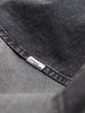Ombre Clothing Čierna pánska džínsová košeľa Ombre Oblečenie